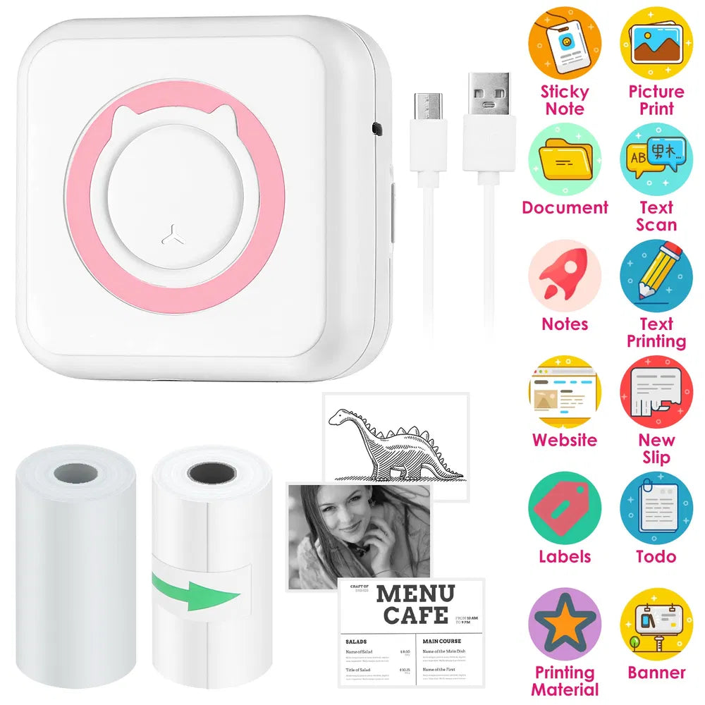 Pocket Wireless Thermal Printer — Mini Sticker Maker
