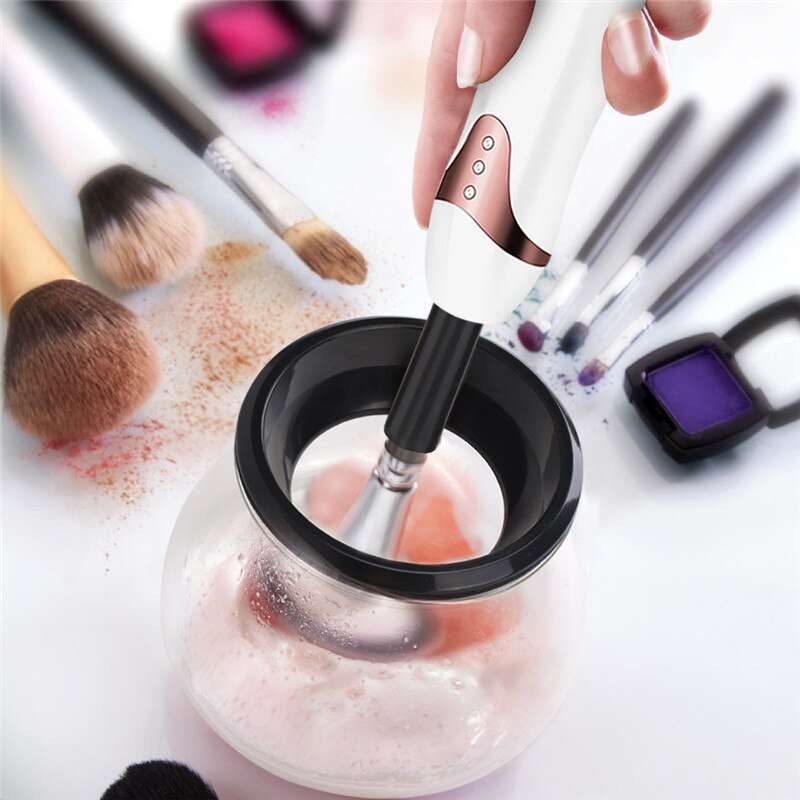Electric Makeup Brush Cleaner — Spin & Clean