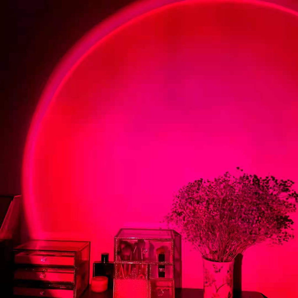 Sunset Rainbow Projection Lamp — Aesthetic Room Vibes
