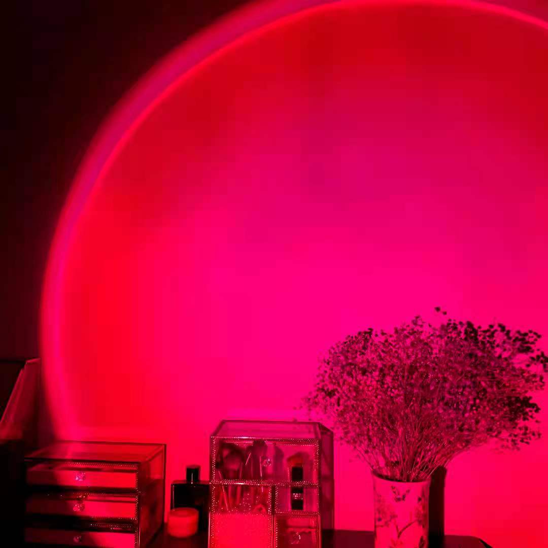 Sunset Rainbow Projection Lamp — Aesthetic Room Vibes