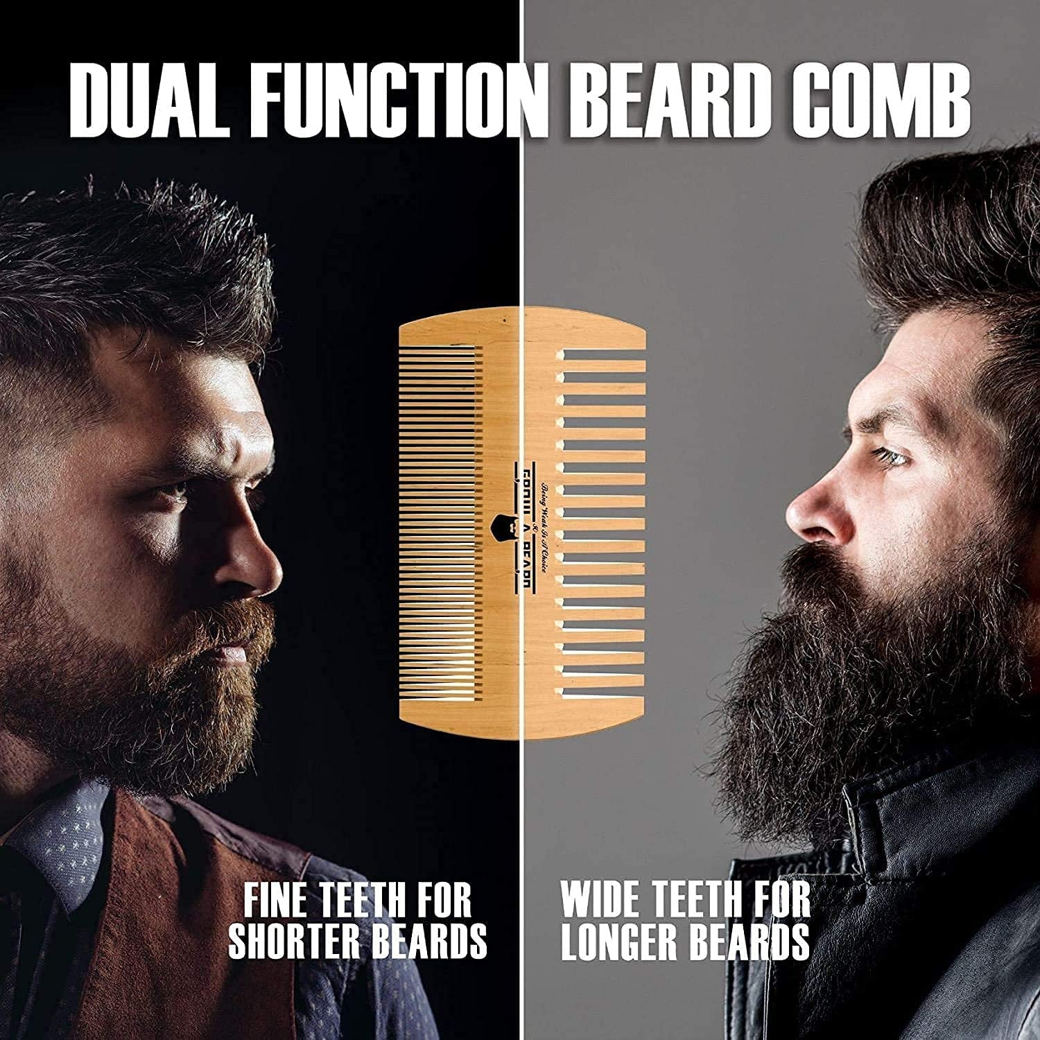 Beard Grooming Kit for Men - Bamboo Travel Set with Brush, Comb, Oil & Balm for Growth, Styling, Shine & Softness - Great Gift