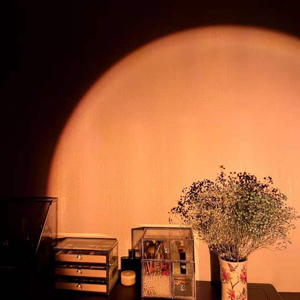 Sunset Rainbow Projection Lamp — Aesthetic Room Vibes